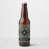 Clan Anderson Tartan Beer Fles Etiket (Voorkant)