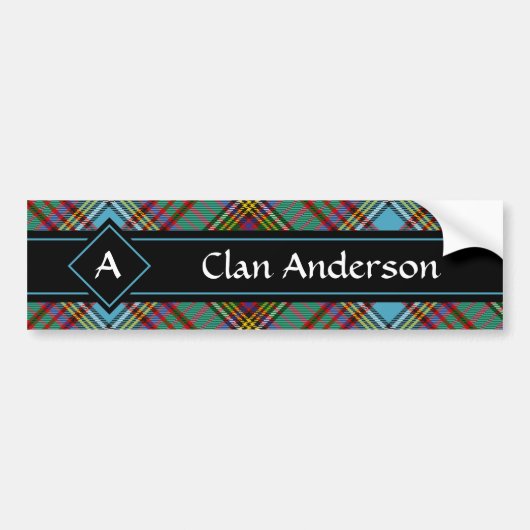 Clan Anderson Tartan Bumpersticker (Voorkant)