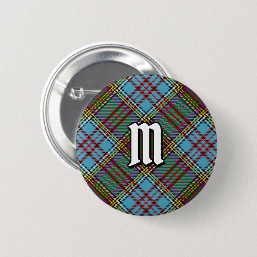 Clan Anderson Tartan Button (Voorkant /achterkant)