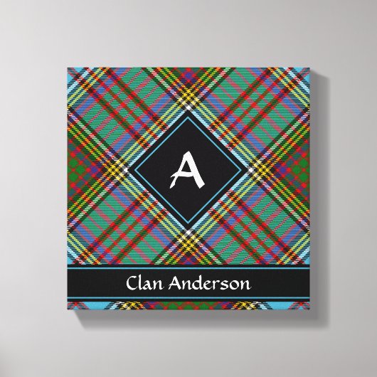 Clan Anderson Tartan Canvas Print (Voorkant)