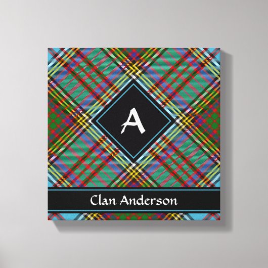 Clan Anderson Tartan Canvas Print (Voorkant)