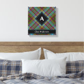 Clan Anderson Tartan Canvas Print (Insitu (Slaapkamer))