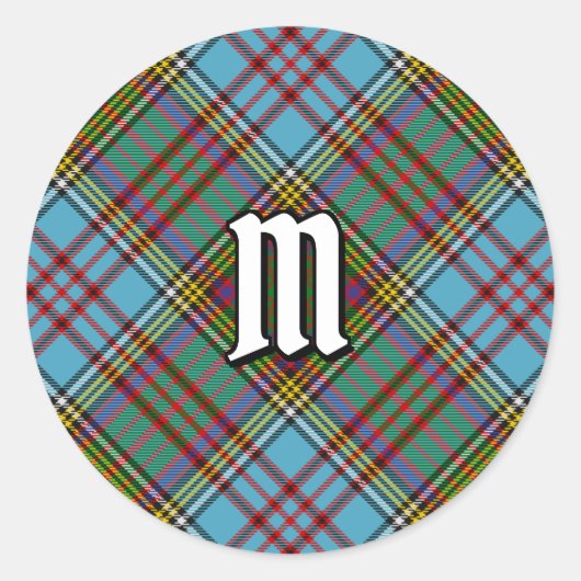 Clan Anderson Tartan Classic Round Sticker (Voorkant)