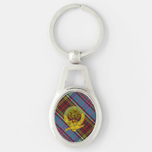 Clan Anderson Tartan en Motif Sleutelhanger (Voorkant)