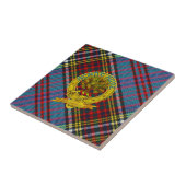 Clan Anderson Tartan en Motif Tegeltje (Zijkant)