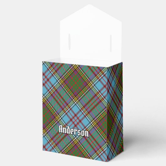 Clan Anderson Tartan Favor Box Bedankdoosjes (Geopend)