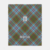 Clan Anderson Tartan Fleece Blanket (Voorkant)