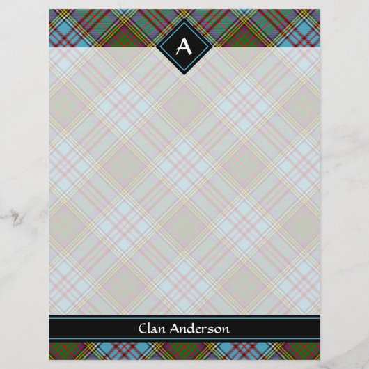 Clan Anderson Tartan Flyer (Achterkant)