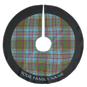 Clan Anderson Tartan geborsteld Polyester Tree Ski Kerstboom Rok (Voorkant)