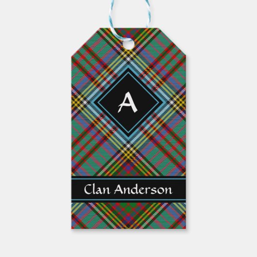 Clan Anderson Tartan Gift Labels Cadeaulabel (Voorkant)