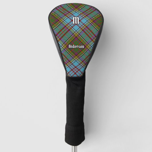 Clan Anderson Tartan Golf Head Hoesje Golfheadcover (Voorkant)