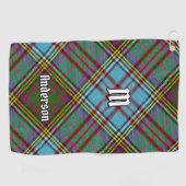 Clan Anderson Tartan Golf Towel Golfhanddoek (Horizontaal)