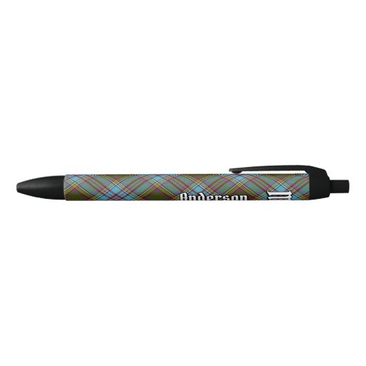 Clan Anderson Tartan Ink Pen (Bovenkant)
