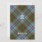 Clan Anderson Tartan Kaart (Voorkant)