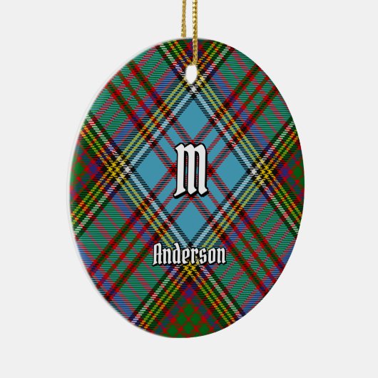 Clan Anderson Tartan Keramisch Ornament (Rechts)
