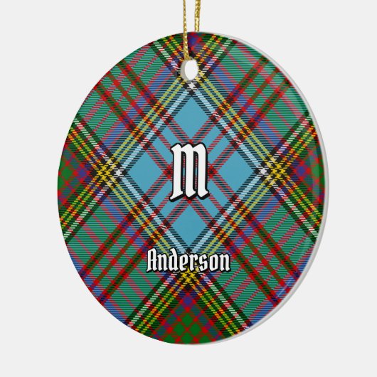 Clan Anderson Tartan Keramisch Ornament (Links)