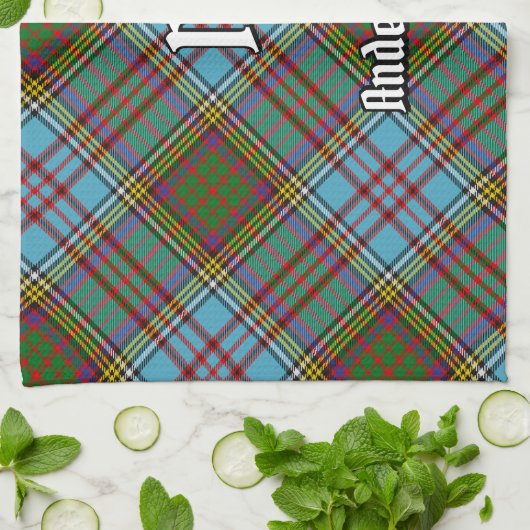 Clan Anderson Tartan Kitchen Towel Theedoek (Gevouwen)