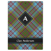 Clan Anderson Tartan Klembord (Achterkant)