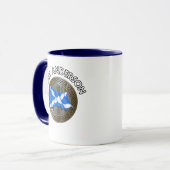 Clan Anderson Tartan Knot & Flag Mok (Voorkant links)