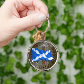 Clan Anderson Tartan Knot & Flag Sleutelhanger (Hand)
