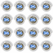 Clan Anderson Tartan Knot & Flag Sticker (Voorkant)