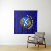 Clan Anderson Tartan Knot & Flag Wandkleed (In Situ (horizontaal))