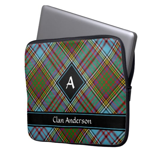 Clan Anderson Tartan Laptop Hoeve Laptop Sleeve (Voorkant Links)