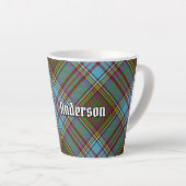 Clan Anderson Tartan Latte Mok (Rechterhoek)