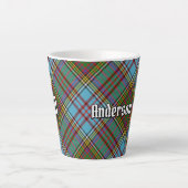 Clan Anderson Tartan Latte Mok (Voorkant)