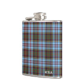 Clan Anderson Tartan Monogram Heupfles (Links)