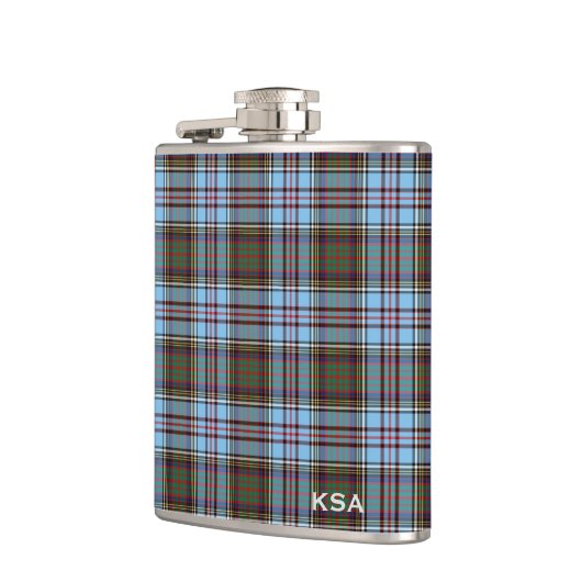 Clan Anderson Tartan Monogram Heupfles (Links)