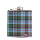 Clan Anderson Tartan Monogram Heupfles (Voorkant)