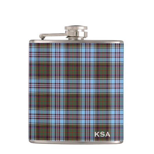 Clan Anderson Tartan Monogram Heupfles (Voorkant)