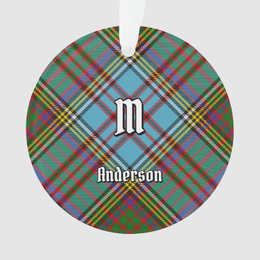 Clan Anderson Tartan Ornament (voorkant)