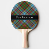Clan Anderson Tartan Ping Pong Paddle Tafeltennisbatje (Achterkant)