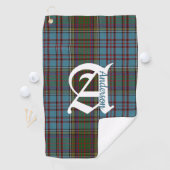 Clan Anderson Tartan Pset Monogram Golfhanddoek (Insitu)