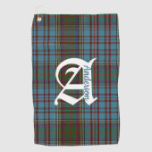 Clan Anderson Tartan Pset Monogram Golfhanddoek (Voorkant)