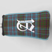 Clan Anderson Tartan Pset Monogram Golfheadcover (Voorkant)