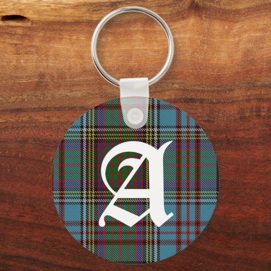 Clan Anderson Tartan Pset Monogram Sleutelhanger (Achterkant)