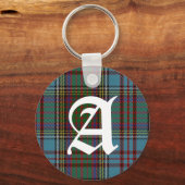 Clan Anderson Tartan Pset Monogram Sleutelhanger (Voorkant)