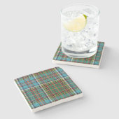 Clan Anderson Tartan Pset Stone Onderzetter (Zijkant)