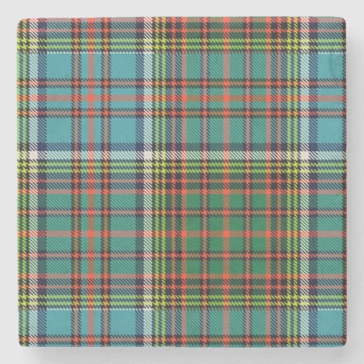 Clan Anderson Tartan Pset Stone Onderzetter (Voorkant)