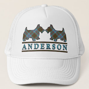 Clan Anderson Tartan Scottie Dogs Trucker Pet