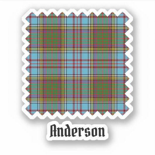 Clan Anderson Tartan Sticker (Voorkant)