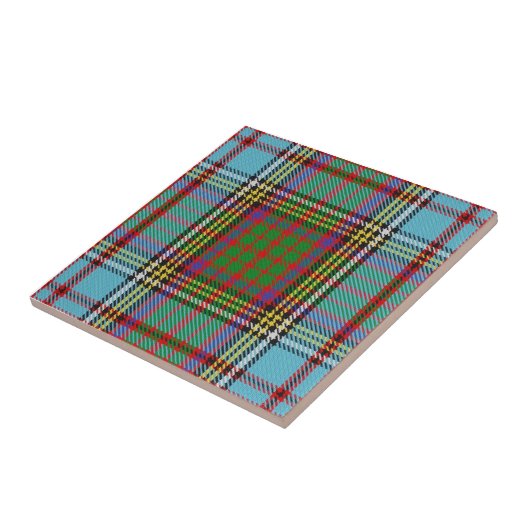 Clan Anderson Tartan Tegeltje (Zijkant)