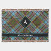 Clan Anderson Tartan Throw Blanket Deken (Voorkant)