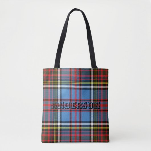 Clan Anderson Tartan Tote Bag (Voorkant)