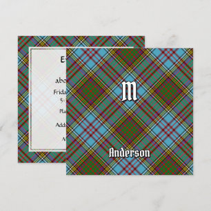 Clan Anderson Tartan Uitnodiging