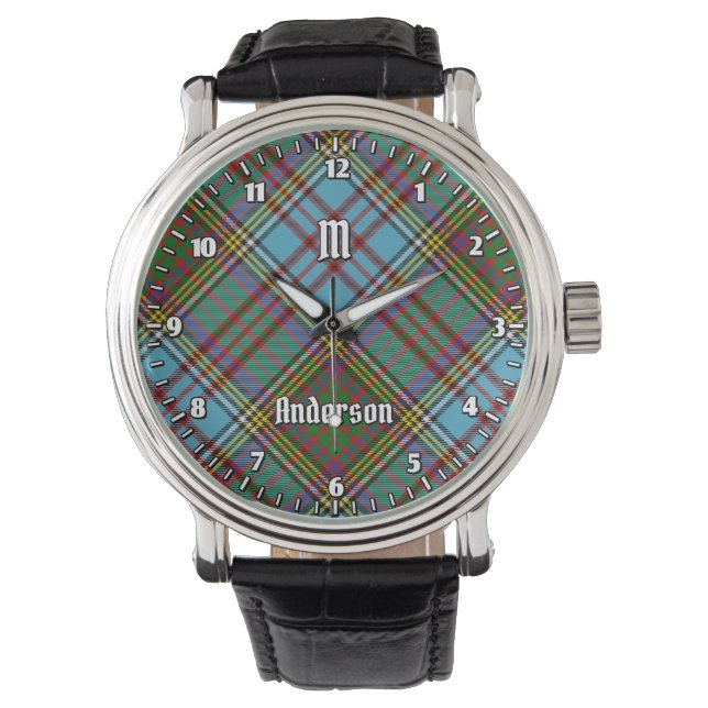 Clan Anderson Tartan Watch Horloge (Voorkant)