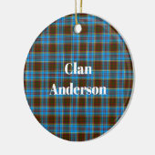 Clan Anderson Tartan wordt meestal vertaald als "A Keramisch Ornament (Links)